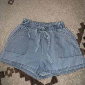 Flowy Denim Shorts
